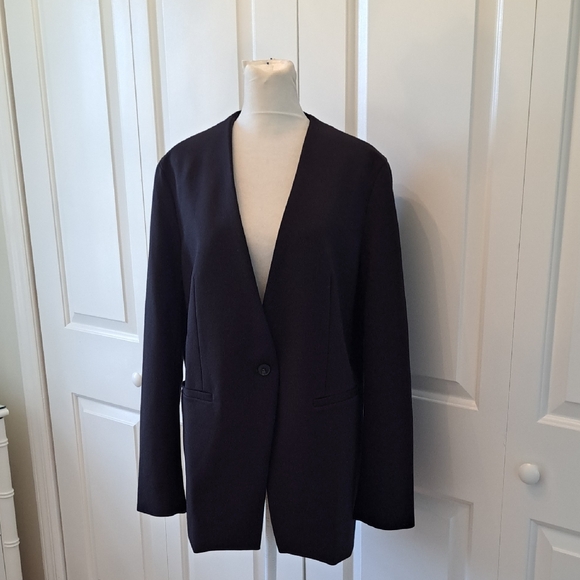 NWOT SPANX Womens Oversized Black Strerch Preppy/Business Casual/Luxury Blazer M